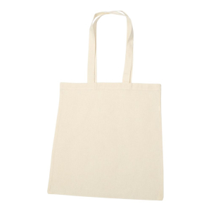 Torba bawełniana z długim uchem KREMOWA 38x42cm RAVI